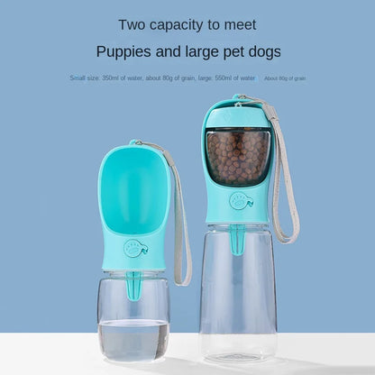 Portable Pet Water & Food Bottle – Travel Dog & Cat Dispenser