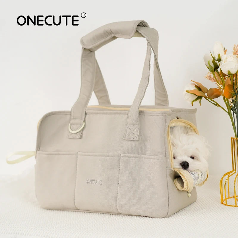Portable Cotton Dog Carrier Sling – Handbag for Small & Medium Dogs