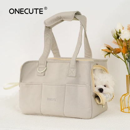 Portable Cotton Dog Carrier Sling – Handbag for Small & Medium Dogs
