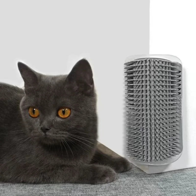 Cat Massage & Hair Removal Wall Brush – Self-Cleaning Pet Grooming Tool