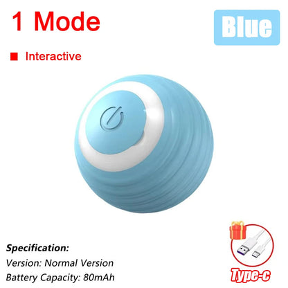 Automatic Rolling Cat & Dog Ball – Rechargeable Smart Interactive Toy