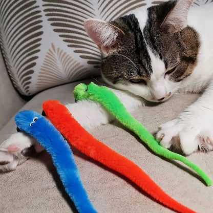 Replaceable Plush Cat Toy Worm Heads – Funny Cat Stick Accessories (5/6/10/11 Pcs)