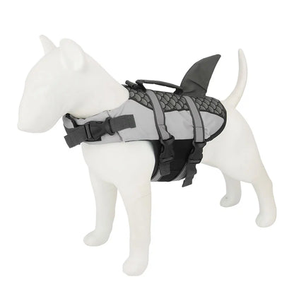 Shark-Style Dog Life Jacket – Summer Swim Vest for Pets