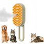 3-in-1 Steam Spray Pet Massage Brush – Hair Removal Comb for Cats & Dogs
