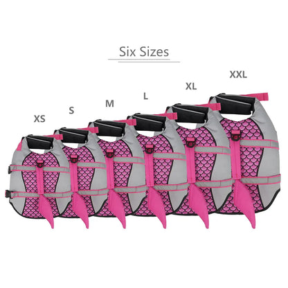 Shark-Style Dog Life Jacket – Summer Swim Vest for Pets