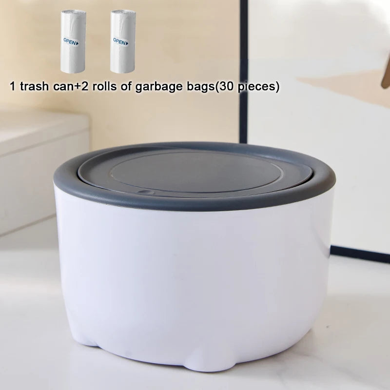 Mini Trash Bin – Portable Desk & Car Garbage Can for Pet Waste