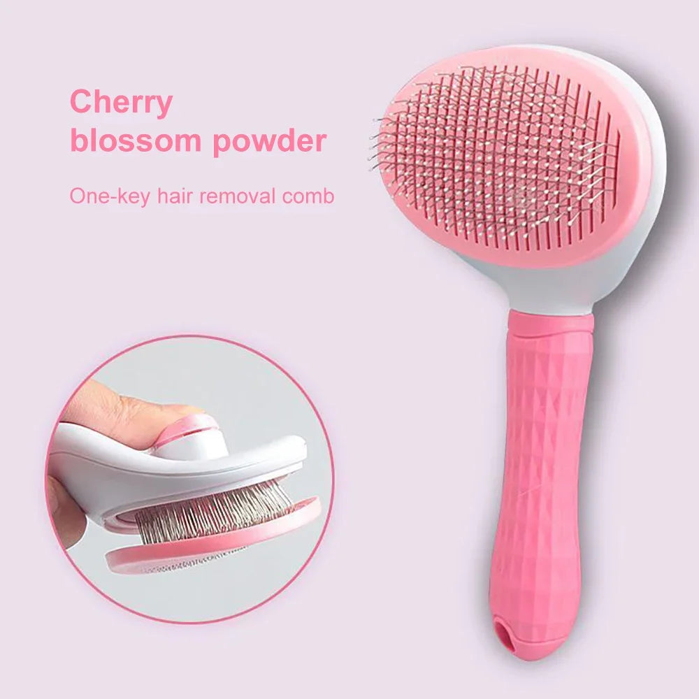 Dog & Cat Hair Remover Brush – Grooming Comb for Long-Haired Pets